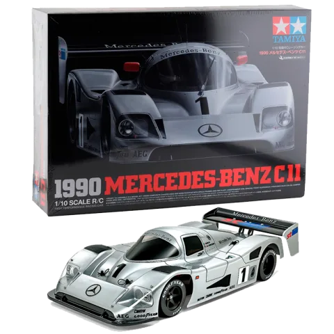 Tamiya Mercedes-Benz C11 con carrocería de pista